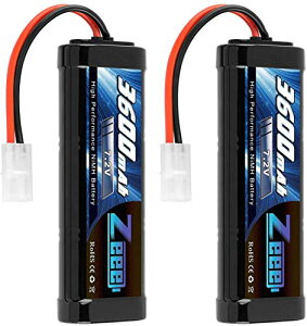 �[�G�G Zeee 7.2V 3600mAh NiMH TAMIYA�v���O�t�� 2�p�b�N �j�b�P�����f��e�ʃo�b�e���[ ���W�R�����i�o�b�e���[ RC�J�[�p RC�{�[�g�p ���[�V���O�J�[�p�Ȃ�