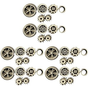 WINOMO 216 個の木製ギア 木製ギア カットアウト 木製ホイール カットアウト 未完成の木製歯車 未完成の木材