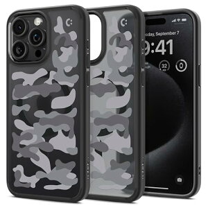 Spigen �R���{���[�V���� iPhone 15 Pro Max �P�[�X ������ MagSafe�Ή� �ČRMIL�K�i �E���g���E�n�C�u���b�h�E�}�O�t�B�b�g ACS07568-XI11131 (�t���X�g�E�u���b�N/�~���^���[�L�����[�u���b�N)