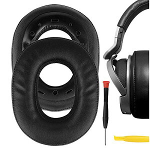 Geekria �C���[�p�b�h QuickFit �݊��� �p�b�h �\�j�[ SONY MDR-HW700, MDR-HW700DS �w�b�h�z���ɑΉ� �p�b�h �C���[/�C���[�J�b�v (�v���e�C�����U�[/�u���b�N)