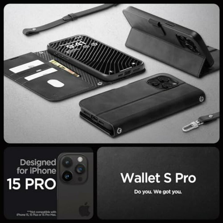 楽天市場】【18年社歴の技術力】Spigen iPhone 15 Pro ケース 手帳型 