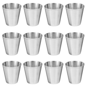 BESTOYARD �V���b�g�O���X �X�e�����X �V���b�g�J�b�v 30ml �L�����v �R�b�v ���{���O���X �\�[�X�J�b�v ���C���J�b�v �����J�b�v �z�[���s�N�j�b�N 12��