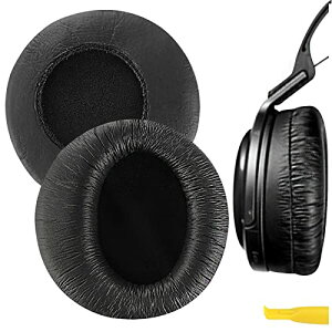 Geekria �C���[�p�b�h QuickFit �݊��� �p�b�h �\�j�[ SONY MDR-RF960R, MDR-RF925R, MDR-RF985R �w�b�h�z���ɑΉ� �p�b�h �C���[/�C���[�J�b�v (�v���e�C�����U�[/�u���b�N)