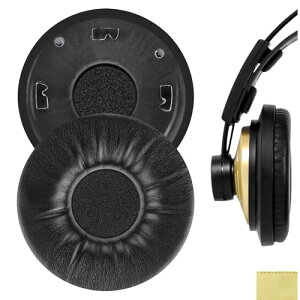 Geekria �C���[�p�b�h QuickFit �݊��� �p�b�h �A�[�J�[�Q�[ AKG K121, K121S, K141 MK II, K142 HD �w�b�h�z���ɑΉ� �p�b�h �C���[/�C���[�J�b�v (�v���e�C�����U�[/�u���b�N)