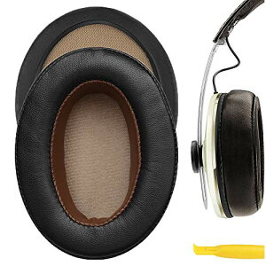 Geekria �C���[�p�b�h QuickFit �݊��� �p�b�h �[���n�C�U�[ Sennheiser Momentum 2.0 Over-Ear �w�b�h�z���ɑΉ� �p�b�h �C���[/�C���[�J�b�v (�v���e�C�����U�[/�_�[�N�u���E��)