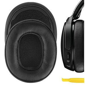 Geekria �C���[�p�b�h QuickFit �݊��� �p�b�h �X�J���L�����f�B Skullcandy Venue Wireless ANC �w�b�h�z���ɑΉ� �p�b�h �C���[/�C���[�J�b�v (�v���e�C�����U�[/�u���b�N)