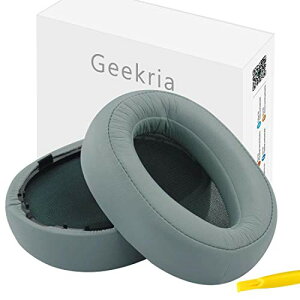 Geekria �C���[�p�b�h QuickFit �݊��� �p�b�h �\�j�[ Sony MDR-100A MDR-100AAP MDR-H600A �w�b�h�z���ɑΉ� �p�b�h �C���[/�C���[�J�b�v (�v���e�C�����U�[/�D�F����������)