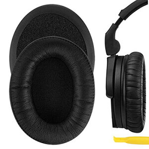 Geekria �C���[�p�b�h QuickFit �݊��� �p�b�h �[���n�C�U�[ Sennheiser HD280 HD280-Pro HD281 HMD280 HMD281 �w�b�h�z���ɑΉ� �p�b�h �C���[/�C���[�J�b�v (�v���e�C�����U�[/�u���b�N)
