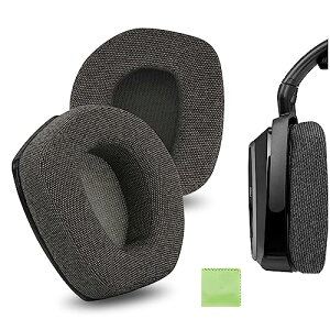 Geekria �C���[�p�b�h Comfort �݊��� �p�b�h �[���n�C�U�[ Sennheiser RS195, HDR195, RS185, HDR185, HDR175, RS175, HDR165, RS165 �w�b�h�z���ɑΉ� �p�b�h �C���[/�C���[�J�b�v (���l��/�Z���D�F)