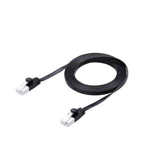 GR LANP[u CAT6A 2m c܂Ȃ ܐ܂h~RlN^ X[p[tbg ubN ECLD-GFATBK20