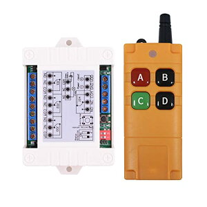 DC 12V 24V 30V ���C�����X�����[�g�R���g���[���X�C�b�`10A 4CH 315mhz ���d�� 500���[�g���̒����������[�g�R���g���[��