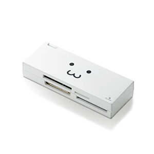 ELECOM ���������[�_���C�^ �P�[�u�����[ SDXC�Ή� SD+MS+XD�Ή� �z���C�gFACE MR-C23WHF1