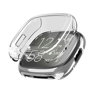 NUPO for Fitbit Versa 4 / Sense 2P[X X}[gEHb` Sʕی tJo[ ϏՌ NA  TPU VR ϏՌ h~ Fitbit Versa4 / Sense2 pJo[ (NA)