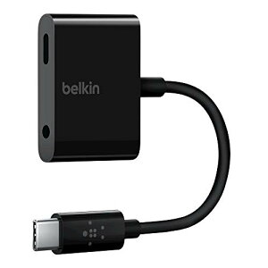 Belkin USB-C 3.5mm�C���z���W���b�N �f���A���A�_�v�^�[ Andoroid �X�}�[�g�t�H�� Galaxy S10 / Xperia 5 / Pixel 3 �Ή� �C���z���E�[�d���� F7U080BTBLK-A