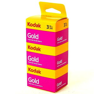 kodak 1880806 Gold 200 Film, GB13536-H - Pack of 3 (Yellow/Purple) [���s�A���i]