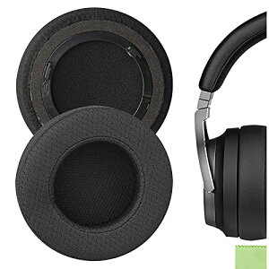 Geekria �C���[�p�b�h Comfort �݊��� �p�b�h �R���Z�A Corsair Virtuoso RGB, Virtuoso RGB Wireless SE, Virtuoso RGB Wireless XT �w�b�h�z���ɑΉ� �p�b�h �C���[/�C���[�J�b�v (���b�V���t�@�u���b�N/�u���b�N)