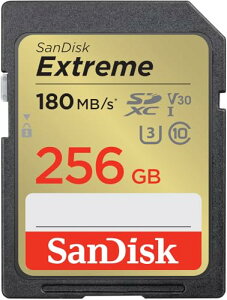 SanDisk (TfBXN) 256GB Extreme (GNXg[) SDXC UHS-I [J[h - C10/U3/V30/4K/UHD SDJ[h - SDSDXVV-256G-GNCIN