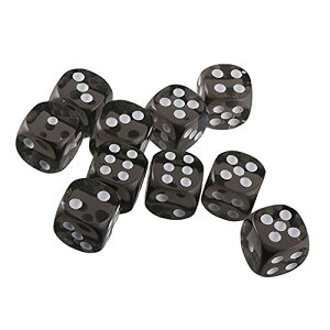 Yourandoll 10�� ���ʑ̃_�C�X D6�T�C�R�� 6�ʃ_�C�X16mm Dungeons and Dragons �AMTG�A TRPG�A DND�T�C�R���Ȃǃe�[�u���Q�[���p (���� ���b�h)