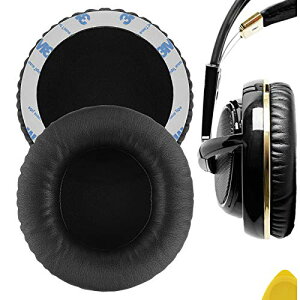 Geekria �C���[�p�b�h QuickFit �݊��� �p�b�h �X�e�B�[���V���[�Y SteelSeries Siberia V1, Siberia V2, Siberia V3 Prism Gaming �w�b�h�z���ɑΉ� �p�b�h �C���[/�C���[�J�b�v (�v���e�C�����U�[/�u���b�N)