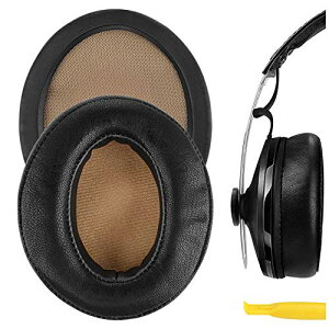 Geekria QuickFit �C���[�p�b�h �݊��� �p�b�h �[���n�C�U�[ Sennheiser Momentum 2 Over Ear �w�b�h�z���ɑΉ� �C���p�b�h/�C���[�N�b�V����/�C���[�J�b�v (�v���e�C�����U�[/�u���b�N)