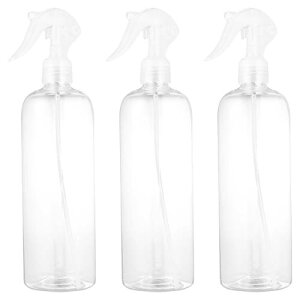 Frcolor ボトル 500ml 霧吹き ハンド 容器 透明 プラスチック製 詰替え容器 噴霧 サロン用 園芸用 清掃用 アルコール対応 3本セット
