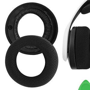 Geekria �C���[�p�b�h Comfort �݊��� �p�b�h �\�j�[ S0NY Play/Station 5 PULSE 3D PS5 Wireless �w�b�h�z���ɑΉ� �p�b�h �C���[/�C���[�J�b�v ���b�V���t�@�u���b�N (�u���b�N)