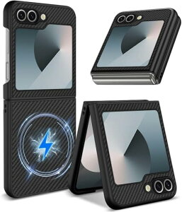 Galaxy Z Flip6 �P�[�X MagSafe�Ή� �ϏՌ� �M�����N�V�[ Z �t���b�v6 �J�o�[ ���C�����X�[�d�Ή� zflip6 �X�}�z�P�[�X PC ���^ �y�� �C�菝�h�~ �����h�~ �X�g���b�v�z�[���t�� (�u���b�N)