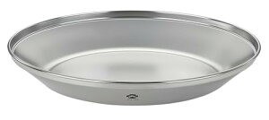 キャンピングムーン(CAMPING MOON) テーブルウェア キャンプ プレート 皿 ラージ ステンレス304 φ23.5cm S397-23