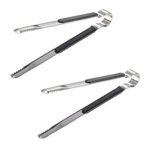 キャンピングムーン(CAMPING MOON) バーベキュー用 トング 卓上コンロ用トング ステンレス製 炭焼一番 2点セット SJ10-2P