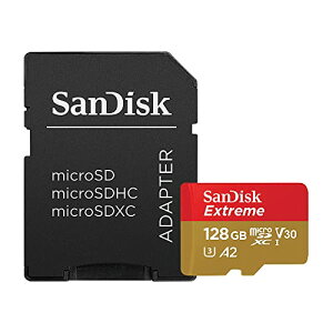 SanDisk ( TfBXN ) 128GB Extreme microSDXC A2 SDSQXA1-128G-GN6MA m COpbP[Wi n