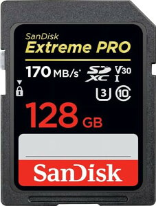 SanDisk TfBXN Extreme Pro SDXC 128GB J[h UHS-I U3 V30 Class10 4KΉmsAin