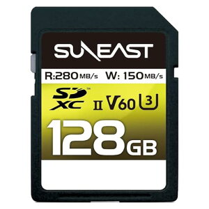 SUNEAST SDXCJ[h UHS-II V60 U3 4K UHD ULTIMATE PRO vtFbVi [J[h (V60, 256GB)
