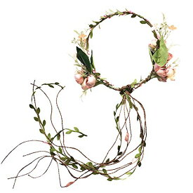1本入り 花冠 ヘッドドレス ヘアバンド 花輪 造花 髪飾り 花 ヘアアクセサリー 女の子 カチューシャ 可愛い 発表会 誕生会 舞台 記念写真