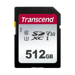Transcend SDJ[h 512GB UHS-I U3 V30 Ή Class10 (ő]x95MB/s) TS512GSDC300S