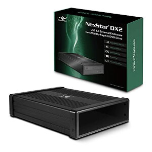 Vantec NexStar DX2 USB 3.0 OtGN[W݌v 5.25C`u[C/CD/DVD SATAhCup 2DX hCo[sv A~jE(NST-540S3-BK)