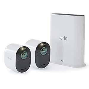 Arlo Ultra 2 X|bgCgCXZLeBJ 2Zbg + X}[gnu/lbg[NJ/Ct[/Wi-Fi/h/X}z/O/Compatible with AlexaF萻i/Apple HomeKitΉ VMS5240-200AP