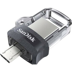 SanDisk ( TfBXN ) 128GB USB[ Ultra Dual Drive M3.0 OTG(AndroidΉ) USB3.0Ή R:150MB/s SDDD3-128G-G46 m COpbP[W n