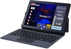 GM-JAPAN m[gp\R Windows 11 Office 575g 10.1C` 2in1 ^ubg  4GB/SSD 128GB/{L[{[h/Celeron/WIFI/USB3.0/HDMI/WEBJ