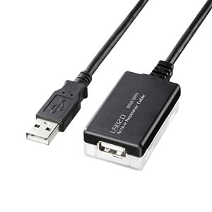 サンワサプライ(Sanwa Supply) 12m延長USB2.0アクティブリピーターケーブル KB-USB-R212N ブラック