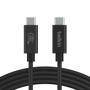 Belkin USB-CP[u USB4 240W 20Gbpsf[^] 4K/60HzΉ HDRΉ iPhone 15/MacBook/iPad Pro/iMac/WindowsΉ USB-IFF 2m ubN INZ004bt2MBK