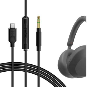 Geekria P[u USB-C Digital to Audio ݊ I[fBIR[h \j[ Sony ULT WEAR WH-10000XM5 WH-1000XM4 WH-XB910N wbhzP[uAType-C ɓK CC}CNƉʃRg[ 1.2m
