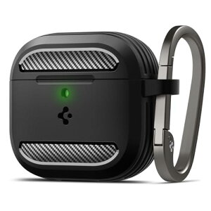 Spigen Airpods ��4���� �P�[�X AirPods 4 �P�[�X �ϏՌ� PC TPU ��d�\�� ���C�����X�[�d �Ή� �J���r�i �����O�t�� �y�� �L�Y�h�~ �Ռ� �z�� �V���v�� ���M�b�h�E�A�[�}�[ ACS08642 (�}�b�g�u���b�N)
