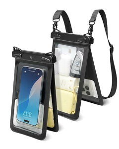 Spigen�y�f���A���^�C�v�z�X�}�z�h���P�[�X IPX8�F�� �M�d�i ���[ ��|�� �΂ߊ|�� ���|�� ���� �^�b�` �C �v�[�� �t�F�X iPhone 16e 16 15 14 Xperia Pixel Galaxy�ɑΉ� A603 ACS09745 (�u���b�N)