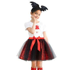 [Afindern] ハロウィン コスプレ 子供 魔女 仮装 2点セット スカート+カチューシャ 小悪魔 髪飾り 超可愛い ウィッチハット コスチューム 魔法使い 衣装 学園祭 文化祭 舞台演出 パーティー イベント 仮装グッズ 女の子 ブラック