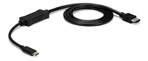 StarTech.com USB-C - eSATA �P�[�u�� 1m HDD/SSD/ODD�Ȃǂ̊O�t���X�g���[�W��p USB 3.0 - eSATA�ϊ��P�[�u��(5Gbps) USB3C2ESAT3