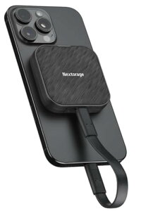 Nextorage ���{���[�J�[ �|�[�^�u��SSD MagSafe �Ή� 2TB 10Gbps USB3.2 Gen2 Type-C �ő�Ǎ����x1050MB/sec iPhone15 Pro / Pro Max, iPhone 16 Pro / Pro Max Windows, MacOS ����m�F�ς� ProRes Blackmagic �O�t��ssd