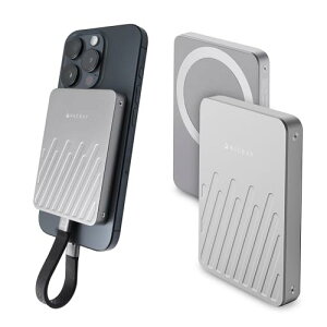 HACRAY MagDrive 1TB �|�[�^�u��SSD �O�t�� [ iPhone ProRes���� ���ڕۑ� 20Gbps �������]�� USB 3.2 Gen2×2 / USB-C �ڑ� Magsafe�Ή� �}�O�l�b�g Windows 11�AmacOS�AiOS�AAndroid �Ή� ���X���� 1cm ] HR26614 �y�������K�i
