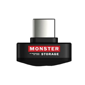 Monster Storage PicoGo �����^�O�t��SSD 256GB USB3.2 Gen1 Type-C ���}�� �ő�Ǐo450 MB/s�E����400 MB/s �킸��2.8 g