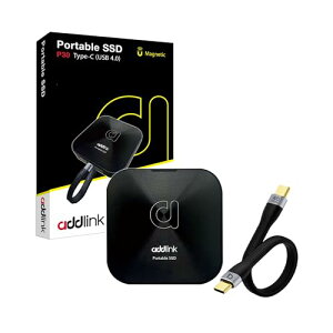 Addlink P30 Magsafe �O�t�� 2TB USB4 �Ǐo�ő�4000MB/�b USB-C �h�H�h�o �}�O�l�b�g�X�i�b�v Iphone-ProRes�Ή� ���[�� �|�[�^�u��SSD PS5/PS4