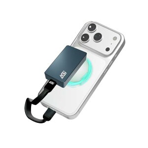AGI 1TB SSD MagSafe�Ή� �ő�1050MB/s �����]�� USB 3.2 Gen2 10mm�ɔ��A���~�����{�f�B ���y iPhone15�ȍ~�Ή� �O�t��SSD ���C �}�O�l�b�g�� �|�[�^�u��SSD EM158